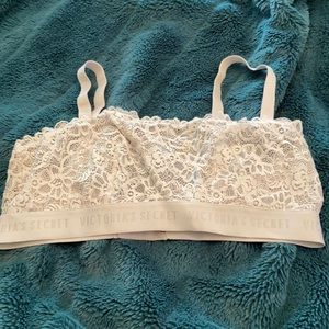 White lace bralette Victoria secret